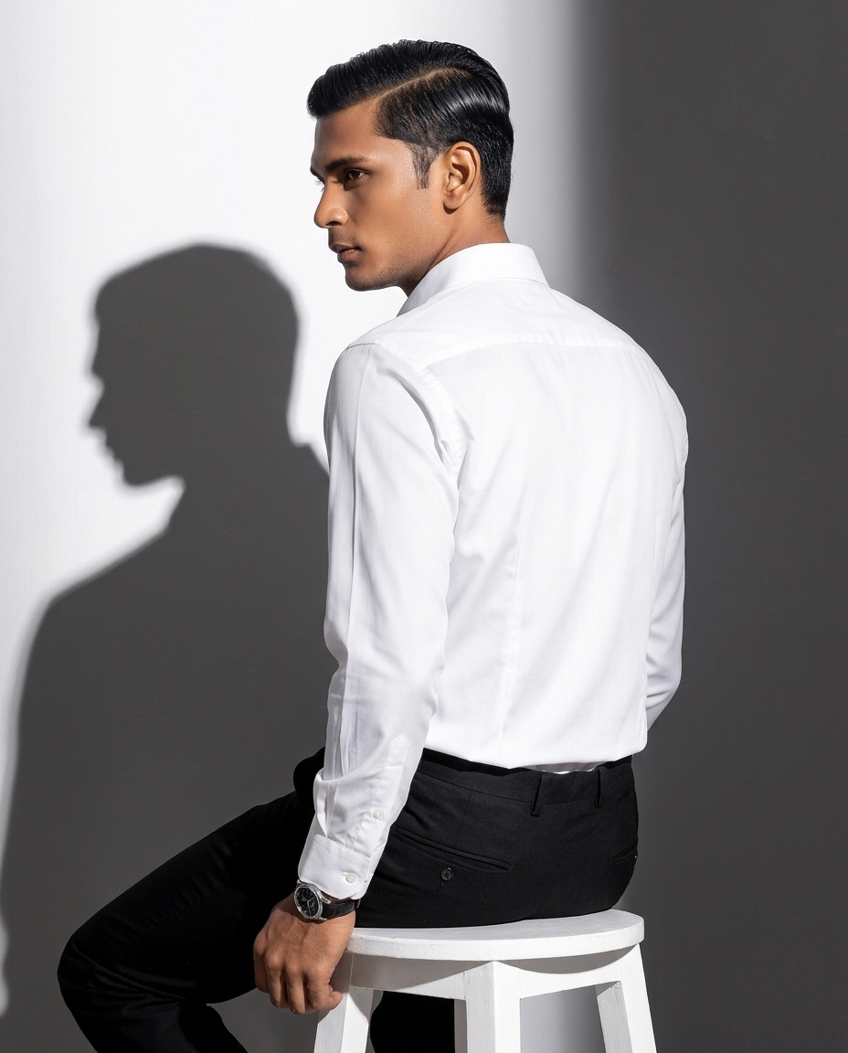 White Formal Shirt Full Sleeve