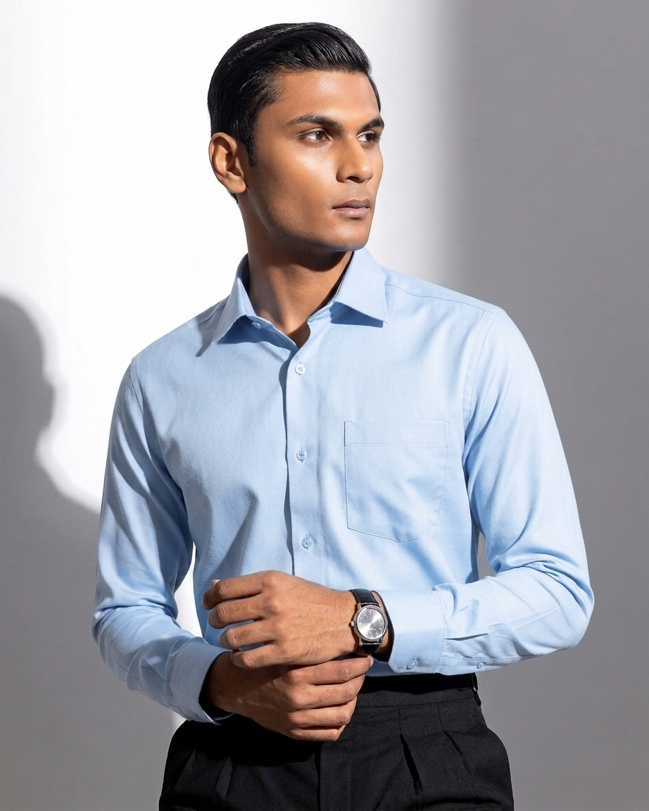 Sky Blue Formal Shirt Full Sleeve