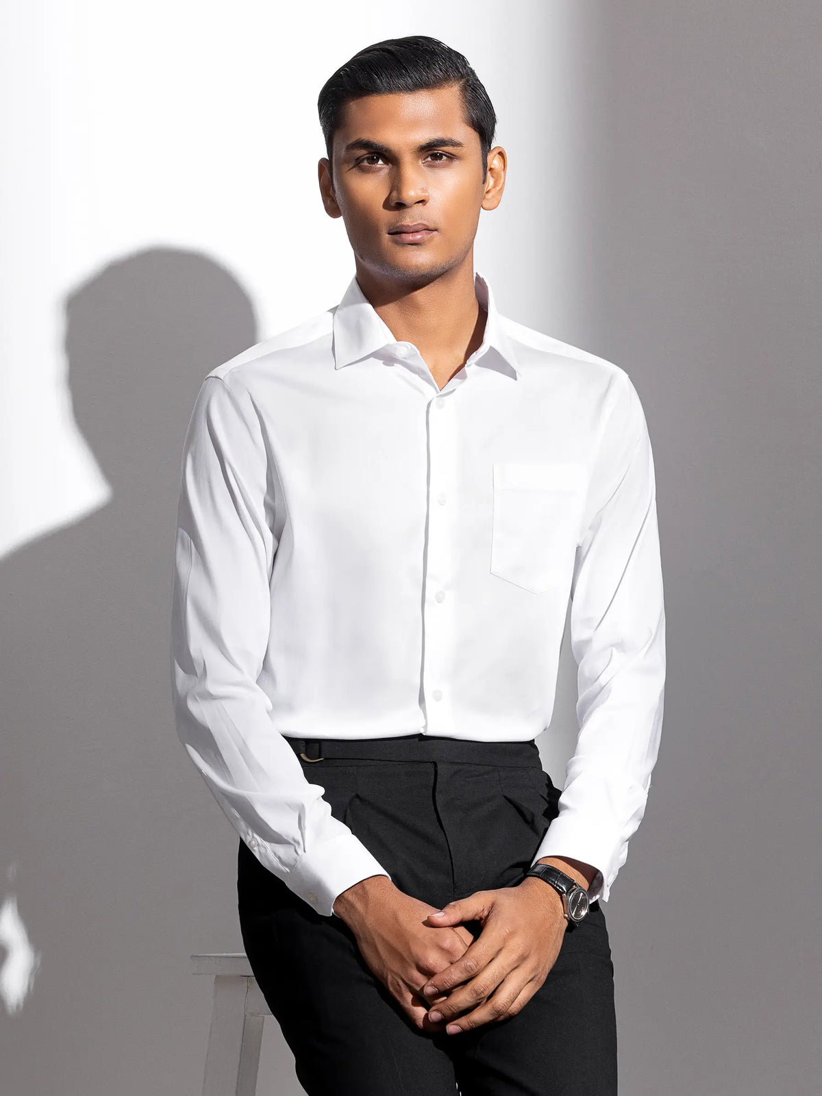 White Formal Shirt Full Sleeve