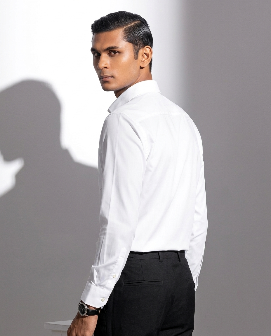 White Formal Shirt Full Sleeve